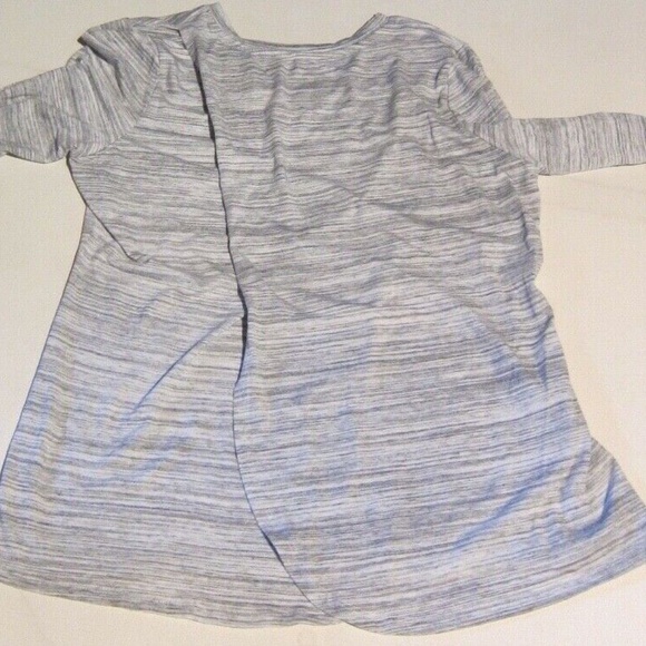 BALANCE COLLECTION ACTIVEWEAR GYM YOGA V Neck Split Open Back Shirt sz M - Picture 2 of 4